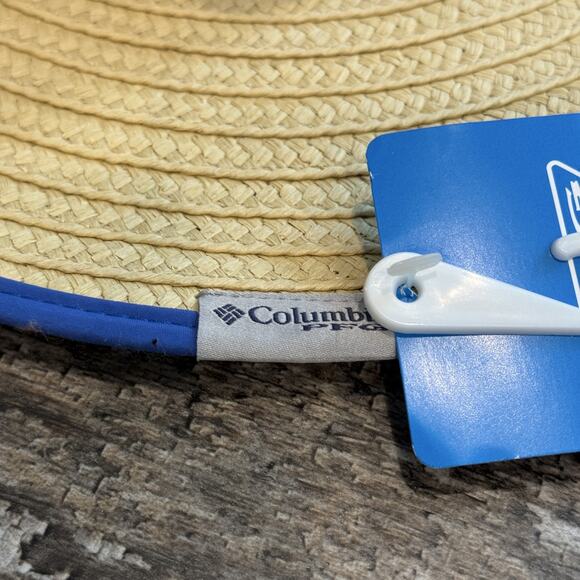Columbia PFG Hat Cowboy Straw S/M Wide Brim Sun Protection Fishing Outdoors NWT - Picture 6 of 12